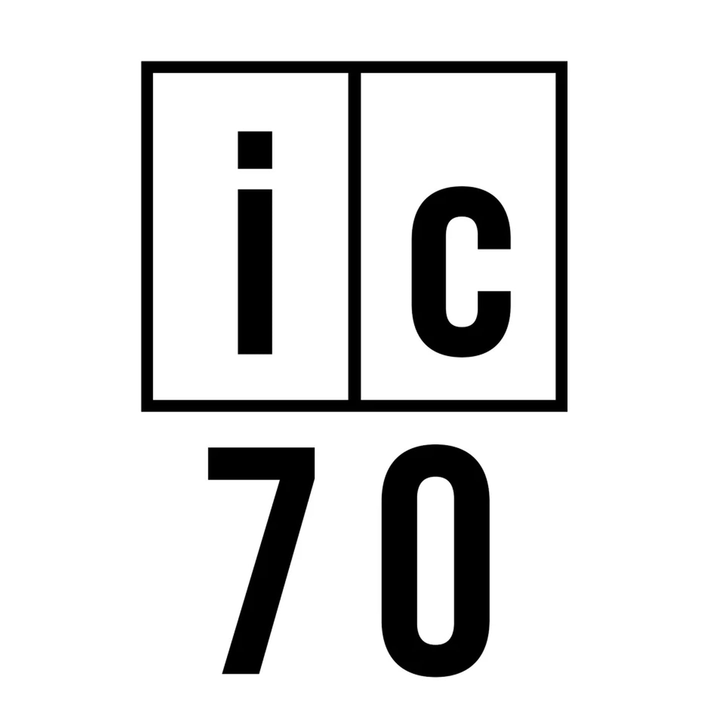 iC 70 Shipping Container Number Decal Sticker Sign (2-Pack)