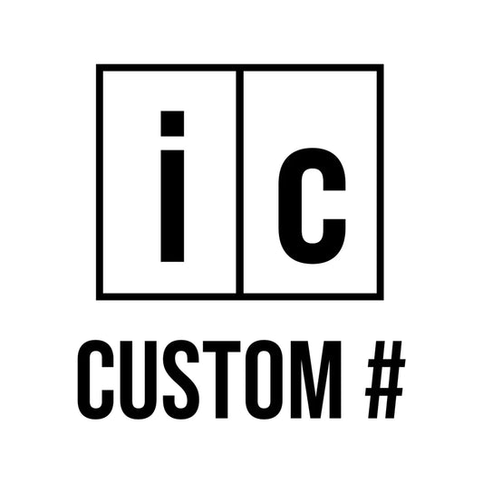 Custom iC Shipping Container Number Decal Sticker Sign | Add Your Own Number (2-Pack)