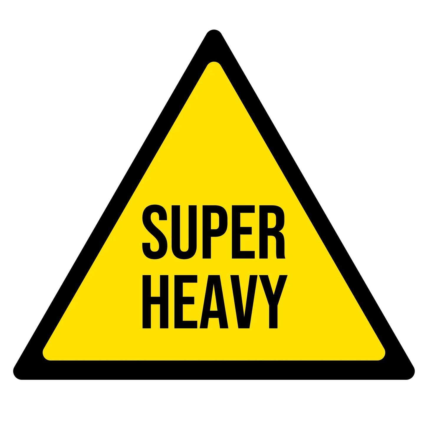 Super Heavy Shipping Container Decal Sticker Sign