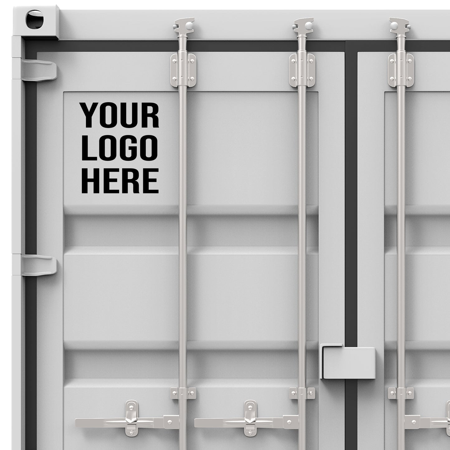 Custom Shipping Container Logo Decal Sticker For Main Door (1-Pack)