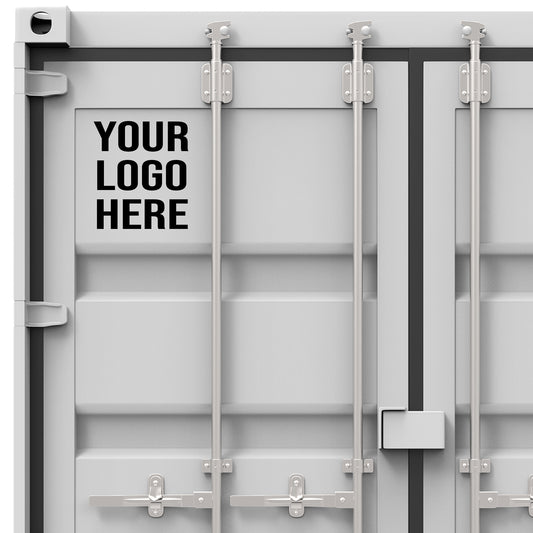 Custom Shipping Container Logo Decal Sticker For Main Door (1-Pack)