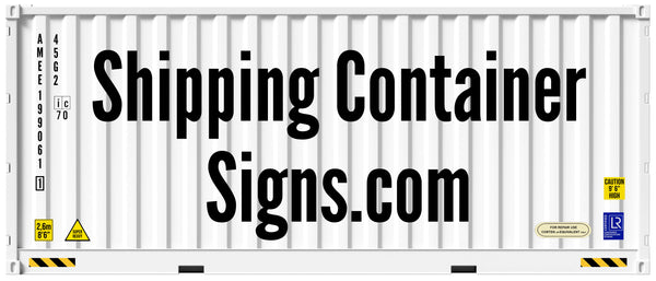 Shipping Container Signs